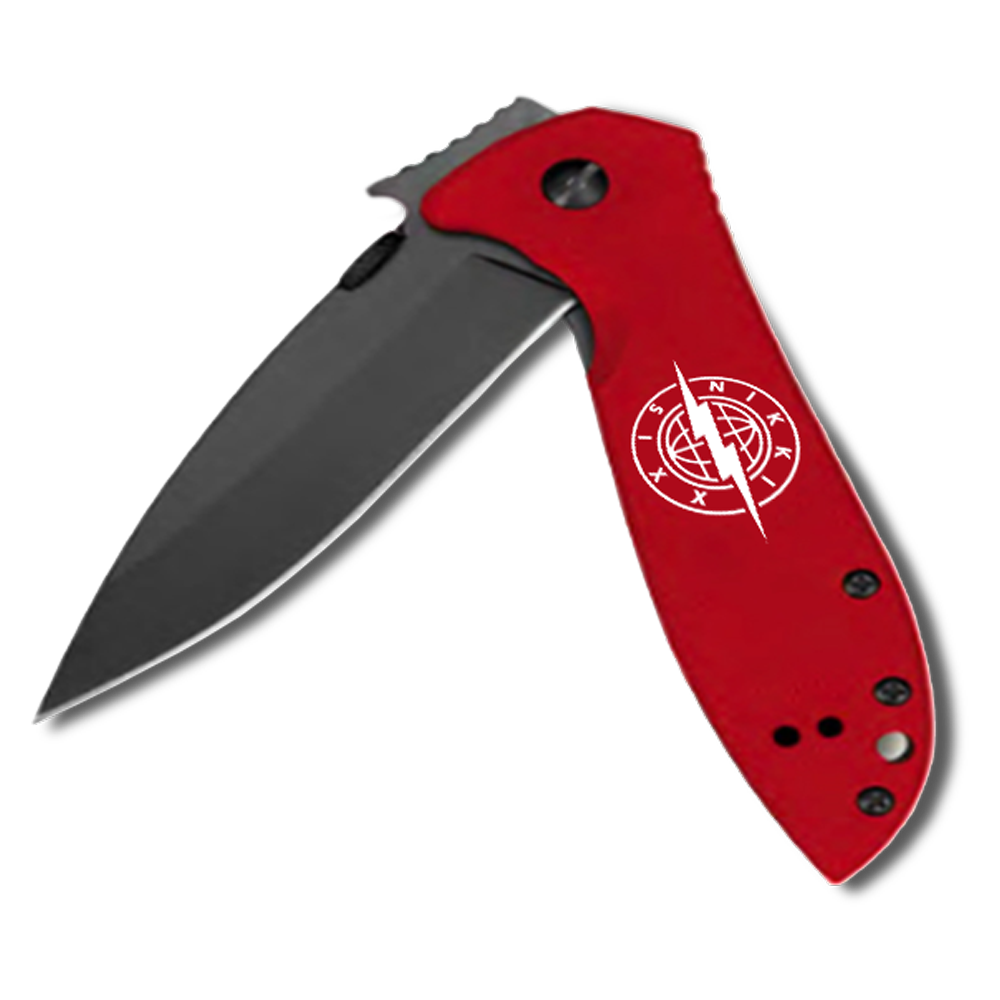 Sixx on Sixx Red Pocket Knife