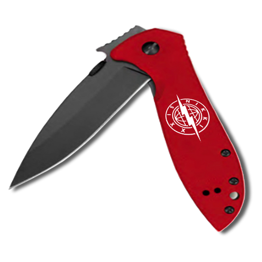Sixx on Sixx Red Pocket Knife